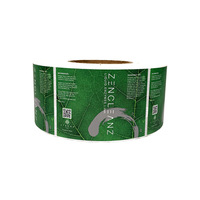 Autocollant en vinyle transparent imperméable personnalisé avec logo PP pour emballage de pots, idéal pour sirops contre la toux, parfums et bouteilles de boisson – Produit privé durable