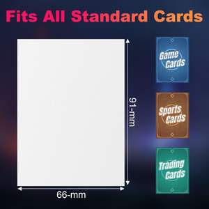 Protège-cartes de <span class=keywords><strong>jeu</strong></span> double face mats avec dos opaque et lisses, résistants au déchirure, sans acide ni PVC, cadeau pour cartes de <span class=keywords><strong>jeu</strong></span> TCG - Product Image 2