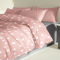 Parure de couette de luxe, collection maison, imprimée multi-styles, en coton lavé, 3 pièces