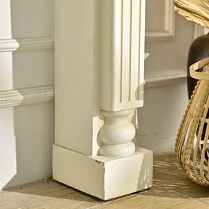 Mesa Consola de Madera Blanca Rústica INNOVA para Apartamento, Sala de Estar, Entrada y Uso en Hoteles, Mueble de Fácil Montaje - Product Image 6