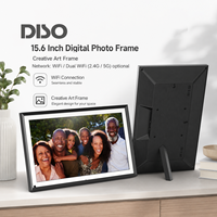 Cadre photo numérique intelligent WiFi double bande 15,6 pouces avec fonction cloud, cadre photo créatif
