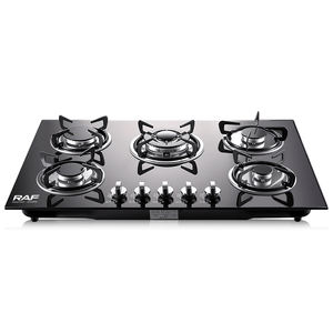 Estufa de <span class=keywords><strong>Gas</strong></span> Integrada RAF de 5 Quemadores con Cubierta de Vidrio Templado Diseñada para Instalación Empotrada en Cocina con Llama Potente y Estable - Product Image 3