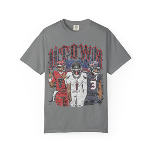 T-shirt de football 713 H-town Stroud Dell Lassiter (noir, rouge, gris, bleu marine) - Product Image 1