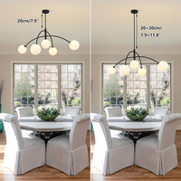 Moderne Nordique Encastré Globe LED Lustres Pendentif Lumières Lampe pour Salle À Manger Salon Maison Chambre Bureau Restaurant