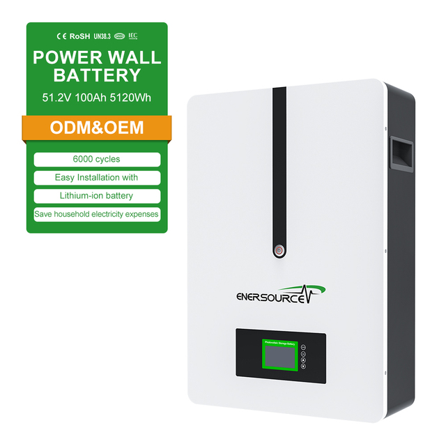 48V Lithium Ion Battery System 5kwh 10kwh Solar Energy Home Lifepo4 Wall Mounted Carport 100ah Nominal Capacity MPPT PWM