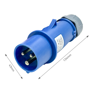 ปลั๊กและเต้ารับอุตสาหกรรม 3 ขา <span class=keywords><strong>MENNEKES</strong></span> 2P + E ป้องกันน้ำระดับ <span class=keywords><strong>IP44</strong></span> 250V 16A - Product Image 2