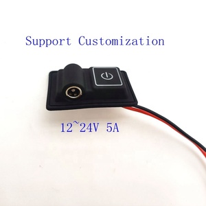 Công suất cao dc5521 nút duy nhất ba tốc độ điều chỉnh nhiệt độ <span class=keywords><strong>push</strong></span> button chuyển 12-24V DC làm bằng <span class=keywords><strong>Silicone</strong></span> - Product Image 4