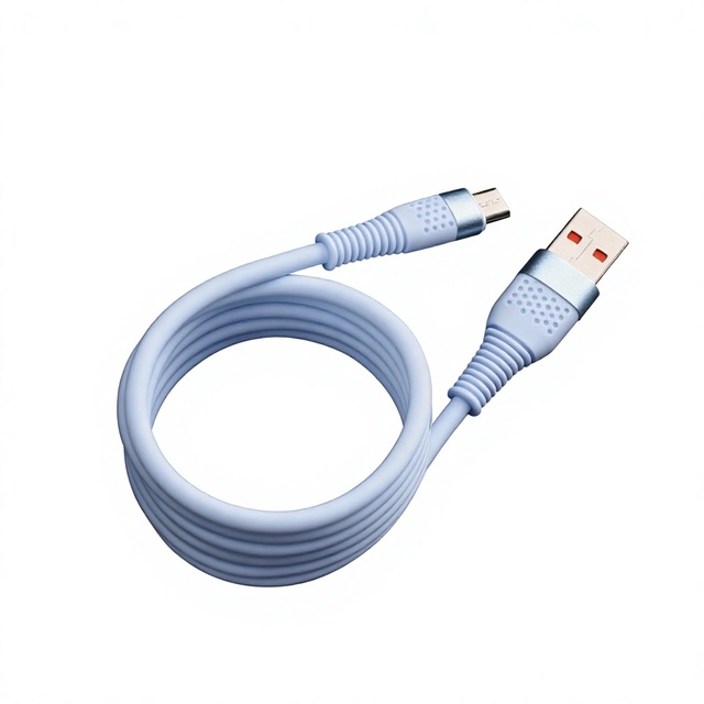 Soft Silicone Nylon USB Micro USB Cable 3A Fast Charging Flexible Bend Resistant for Old Android Phones Earphone Small Digital