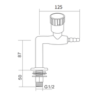 Robinet de gaz de laboratoire de qualité supérieure, résistant à la corrosion chimique, en laiton, pour équipement de laboratoire scolaire