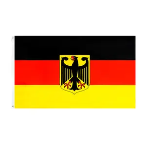 Рекламный продукт, Пользовательский логотип, открытый флаг страны 3X5 футов 90X150 см, флаг Германии для футбольного фаната