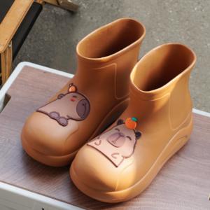 Botas de <span class=keywords><strong>lluvia</strong></span> EVA duraderas <span class=keywords><strong>para</strong></span> <span class=keywords><strong>mujer</strong></span>, botas bajas de dibujos animados de Carpincho, Botas de <span class=keywords><strong>lluvia</strong></span> impermeables antideslizantes resistentes al desgaste, zapatos de <span class=keywords><strong>lluvia</strong></span> - Product Image 2