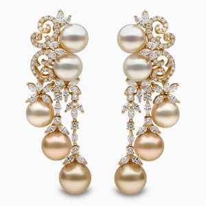 סט תכשיטים יוקרתי 4 חלקים לבן וזהב, שרשרת, עגילים, צמידים וטבעת לנשים עם פנינים מלאכותיות וזירקון - Product Image 4