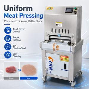 Presse à viande hydraulique 220V pour l'aplatissement des côtelettes de porc, machine de traitement des poitrines de poulet et des steaks de porc - Product Image 2