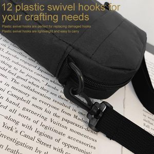 PCS <b>Plastic</b> Snap <b>Hook</b> Swivel Clip <b>Plastic</b> Rotary Webbing <b>Hooks</b> For Shoulder Bag Strap Backpack Keychains Purse Clasp - Product Image 5