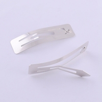 Accessoires pour cheveux en métal fantaisie de 5 cm, clip à pression rectangulaire pour la fabrication de bijoux et de cadeaux