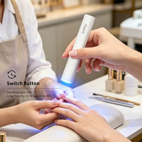 Lámpara de Uñas Snrqi, Nueva Llegada, Lámpara de Curado de Uñas UV LED K3 con Temporizador de 20S y 60S, Secador de Uñas Mini Profesional Inalámbrico para Gel UV