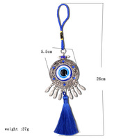 Jajazar — pendentif mural mauvais œil bleu turc, décoration, amulettes, ornement de voiture, maison, jardin, porte-clés, Protection, cadeau porte-bonheur