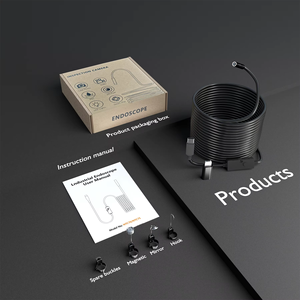 Caméra endoscopique avec lumière, outils de boroscope HD 1920P avec 8 lumières LED réglables, caméra endoscopique semi-rigide pour téléphone IP67 - Product Image 6