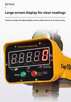 Báscula Digital Colgante de 1 Tonelada, Estructura Compacta de Acero Sólido, Herramienta de Pesaje Industrial de Alta Precisión para Fábrica y Taller
