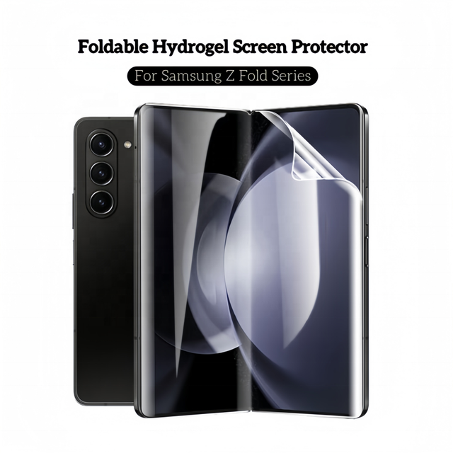 240*180mm HD Clear Foldable Soft Hydrogel Membrance Outer Inner Screen Protector Film Sheets for Samsung Galaxy Z Fold 7 6 5 4 3