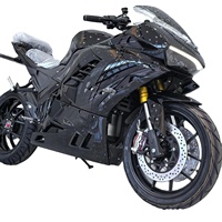 Moto électrique chinoise haute puissance 3000W, best-seller, avec batterie lithium 72V personnalisable, Fire Tooth Dragon, autonomie maximale 90 km