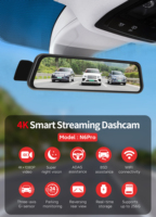 Caméra embarquée Carlover 4K AI avec ADAS, BSD, WIFI, GPS, écran IPS, double objectif avant/arrière, enregistreur vidéo, moniteur de stationnement, étanche