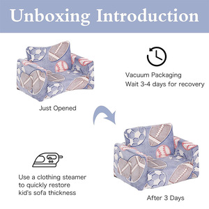 Giving Tree <b>Kids</b> <b>Sofa</b> Foldable Cartoon Design For Children Age 3 And Above With Handrails - Product Image 2