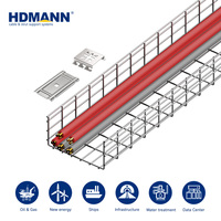 Plateau en treillis métallique inoxydable SS316 certifié CE DNV Hdmann, traité au peroxyde de nitrogène, pour le routage des câbles MEP dans les plafonds des terminaux aéroportuaires