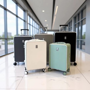 Luggage Set 20-Inch Aluminum <b>Frame</b> 4 Wheels Combination Lock Business Travel Summer 2024 - Product Image 1