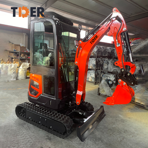 TDER 1.8t油圧ミニショベル1.8トン掘削クローラーキャビン付き - Product Image 2