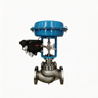 Vanne de régulation de vapeur pneumatique à diaphragme à action linéaire et amplificateur de volume pour le régulation du débit de gaz haute pression