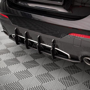 Glossy Black <b>Car</b> Rear Bumper <b>Diffuser</b> Lip Splitters Spoiler Rear Bumper Protector <b>for</b> BMW 4 Series Coupe G22 2020+ <b>Car</b> Styling - Product Image 3