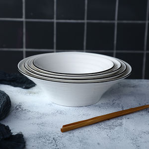 Vajilla de cerámica nórdica personalidad 7/8/9/10/12/14 pulgadas <span class=keywords><strong>ramen</strong></span> tazón sombrero cuencos para Fideos Hous - Product Image 2