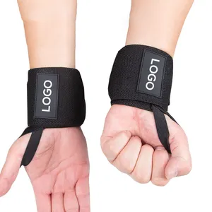 2024 Hot Sell Weightlifting Wrist Wraps With Heavy Duty Thumb Loop Best Wrap For Strength Training