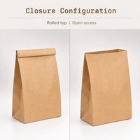 Sacs de courses en papier kraft recyclé 70 g/m² imprimés sur mesure, style classique, promotion, emballage alimentaire réutilisable