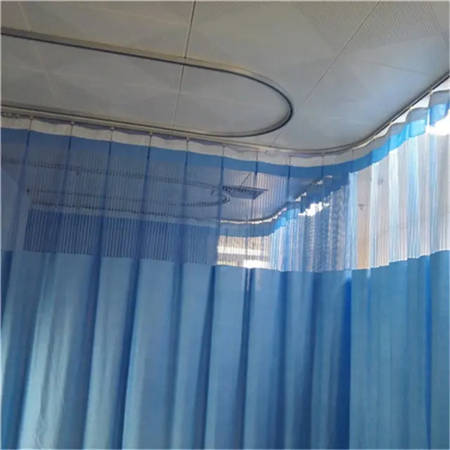 Keqiao Curtain Supplier Anti-bacteria Flame Retardant Partitions Medical Curtain Hospital Bed Used Hospital Curtains