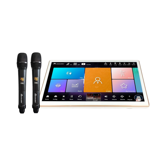 2025 Inandonkod 18.5 Inch Touch Screen All-in-One Karaoke Machine System Mic KTV Singing Free Cloud Download New Karaoke Player