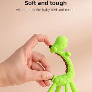 Mordedor de Silicona Suave con Forma de Ciervo para Bebés de 6 Meses o Más, Anti-Sución de Dedos, Mordedor para Bebés, Juguete de Cuidado Bucal Calmante para las Encías - Product Image 6