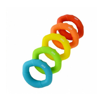 Anillo de agarre de silicona portátil, fortalecedor de manos y herramienta de entrenamiento de fortalecimiento muscular para antebrazo, piernas, cintura, 2 uds., 2 uds.