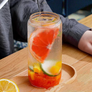 Yolowe nhà 480ml thủy tinh Nước trái cây cốc rơm microwavable bên bia thủy tinh đặt nhà bếp gia vị thực phẩm container thủy tinh chai cho juicing - Product Image 5