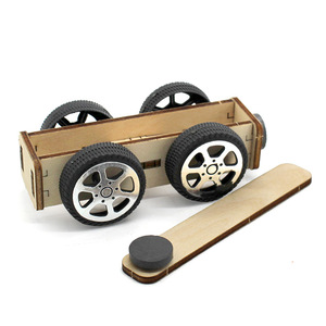 Kit de coche magnético de madera, juguete científico para niños, modelo educativo para construir, de 7 a 9 años - Product Image 2