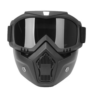 <span class=keywords><strong>Masque</strong></span> facial complet de <span class=keywords><strong>moto</strong></span> rétro coupe-vent bon marché avec protection faciale tactique à lentilles colorées - Product Image 1