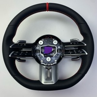 Setir Kemudi Serat Karbon Kustom untuk Mercedes W204 W205 W206 C180 C200 C300 C63 G63 E300 GLC300 GLE53 GLS