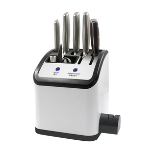 Nuoten 4 en 1 bloc et aiguiseur électrique multifonctionnel intelligent porte-couteau ensemble d'outils de cuisine stockage de <span class=keywords><strong>couteaux</strong></span> - Product Image 1