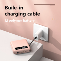 Mini banco de energía de carga rápida de 20000mAh con portal impermeable USB dual Salida de 10W Entrada micro USB Batería de polímero de litio