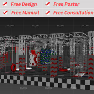 Ninja Krijger Obstakels Interessante Speeltuin Gym Spelen Centrum Kids Ninja Course Indoor Speeltoestellen Voor Kinderen Volwassen - Product Image 3