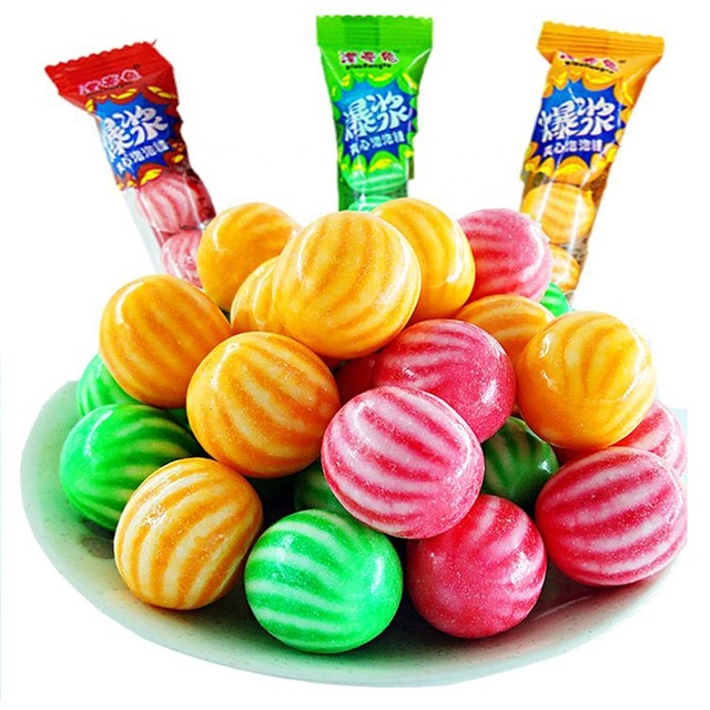 Ball Bubble Gum Fini Tennis Ball Shape Candy Gum