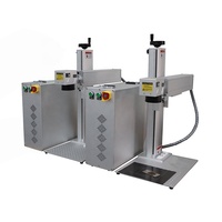 Mesin pengukir Laser, 20W 100W tipe kombinasi/terpisah mudah dioperasikan serat Laser untuk perhiasan logam kecil BMP AI