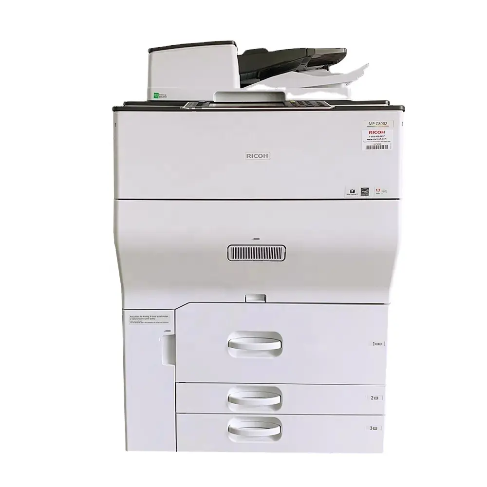 Mesin fotokopi fotocopy untuk Ricoh C8002 kualitas terbaik untuk Ricoh Sale berwarna Printer 8002 digunakan
