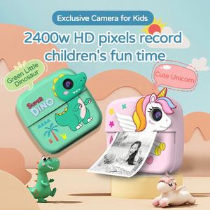 Cámara de Impresión Instantánea de Dinosaurios para Niños, 1080P, Pantalla de 2.4 Pulgadas, Mini Cámara de Video Digital Portátil, Fotografía con un Clic - Product Image 3